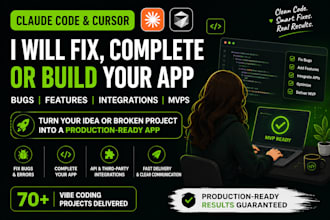 build or fix vibe coding apps with cursor and claude