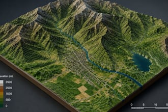 create 3d bathymetry mapping, gis terrain models, site analysis, topography, dem