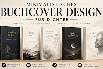 gestalte minimalistisches buchcover design fur dichter
