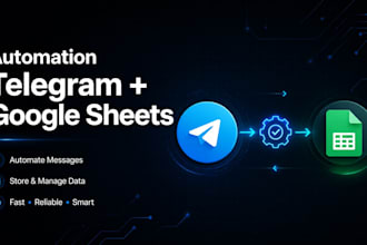 create telegram automation connected to google sheets for your business