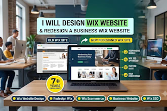 design and redesign wix websites that convert visitors to clients