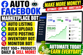 do facebook marketplace bot, auto posting bot, auto listing bot, inventory bot