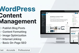 manage your wordpress website content