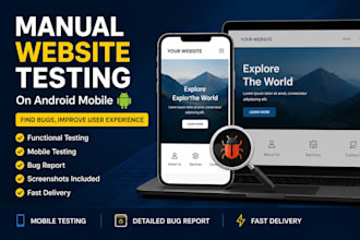 manually test your website