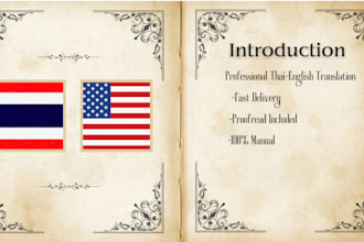 professionally translate thai to english and english to thai