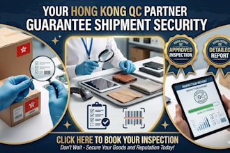 be your pre shipment quality control and product inspector in hong kong