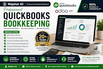 do professional bookkeeping and accounting in quickbooks, odoo, sage, software