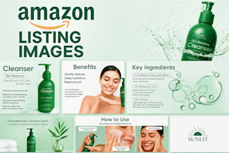 do amazon product listing images, amazon infographic, listing images design