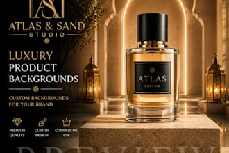 create luxury perfume backgrounds for your products