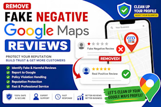 report and remove fake negative google maps business reviews