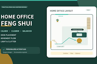 improve your home office with practical feng shui