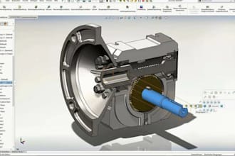 do 3d cad design, 3d product design and 3d cad modeling in solidwork