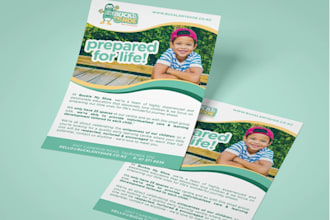 create a business flyer design or postcard design