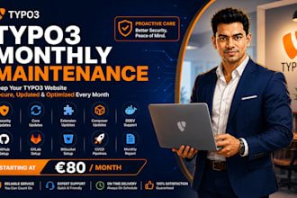 maintain, secure and update your typo3 website every month