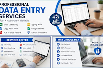 do data entry excel sap concur virtual assistant