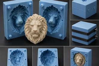 design custom silicone mold chocolate mold casting resin soap candle injection
