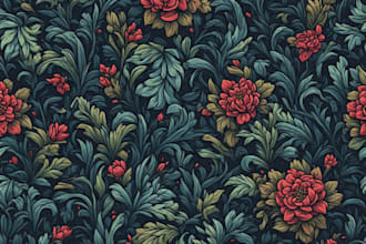 design seamless pattern, textile prints, floral patterns