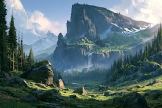 create illustrations and environments for your project