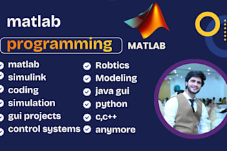 provide urgent services of matlab programming, simulink and gui