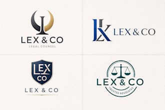 design modern legal,law firm logo