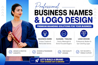 create business names and catchy slogans