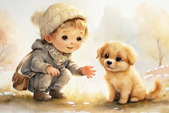 illustrate children story book illustration and children story book illustration