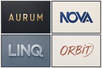 do high quality wordmark lettermark typographic font or text logo