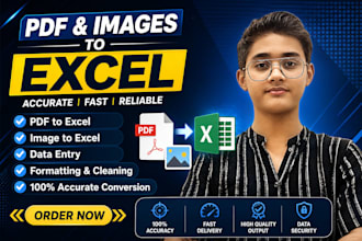 convert PDF and images to excel