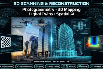 do computer vision 3d scanning, reconstruction, photogrammetry and 3d mapping