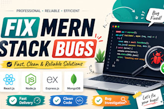 fix bugs in reactjs nodejs express or mongodb application