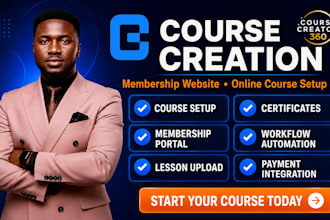 build cc360 kajabi online course course creator 360 gohighlevel landing page