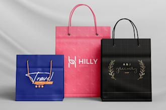 do custom bag, hand bag, tote bag, standout bag, paper bag, shopping bag design