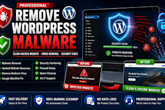 clean hacked wordpress website and remove malware