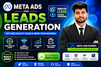 run meta ad campign for lead generation, facebook ad for service lead generation