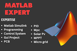 do matlab programming, simulink and gui related projects
