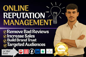 clean up your google search results, push down all negative link and bad reflews