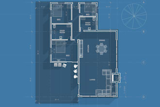 convert hand sketch or PDF into revit floor plans and make 3d visualization