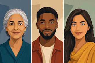 draw high quality vector portraits