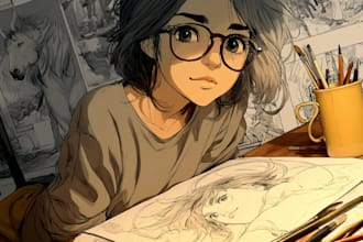 anime manga comic book illustration manga comic book