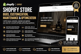 be your shopify developer for bug fixes, maintenance, and customization
