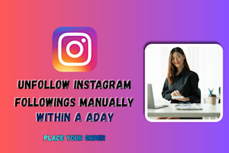 unfollow and clean up instagram followings manually
