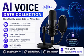 record a professional english and urdu voice over for your project