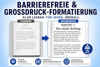 formatiere barrierefreie und grodruck ausgaben deines buches