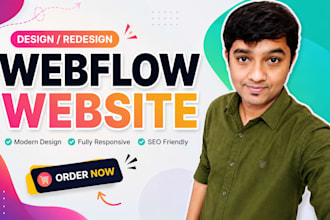 build a modern responsive webflow website