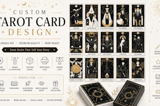 design tarot cards oracle cards custom card deck and packaging