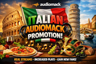 do organic italian audiomack music promotion