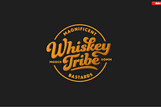 design a minimal old retro vintage logo design