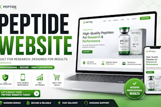 build a high converting peptide woocommerce store with wordpress