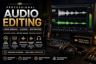 professionally clean, restore, and enhance your audio