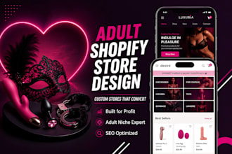 adult shopify store dropshipping store and SEO optimized adult store